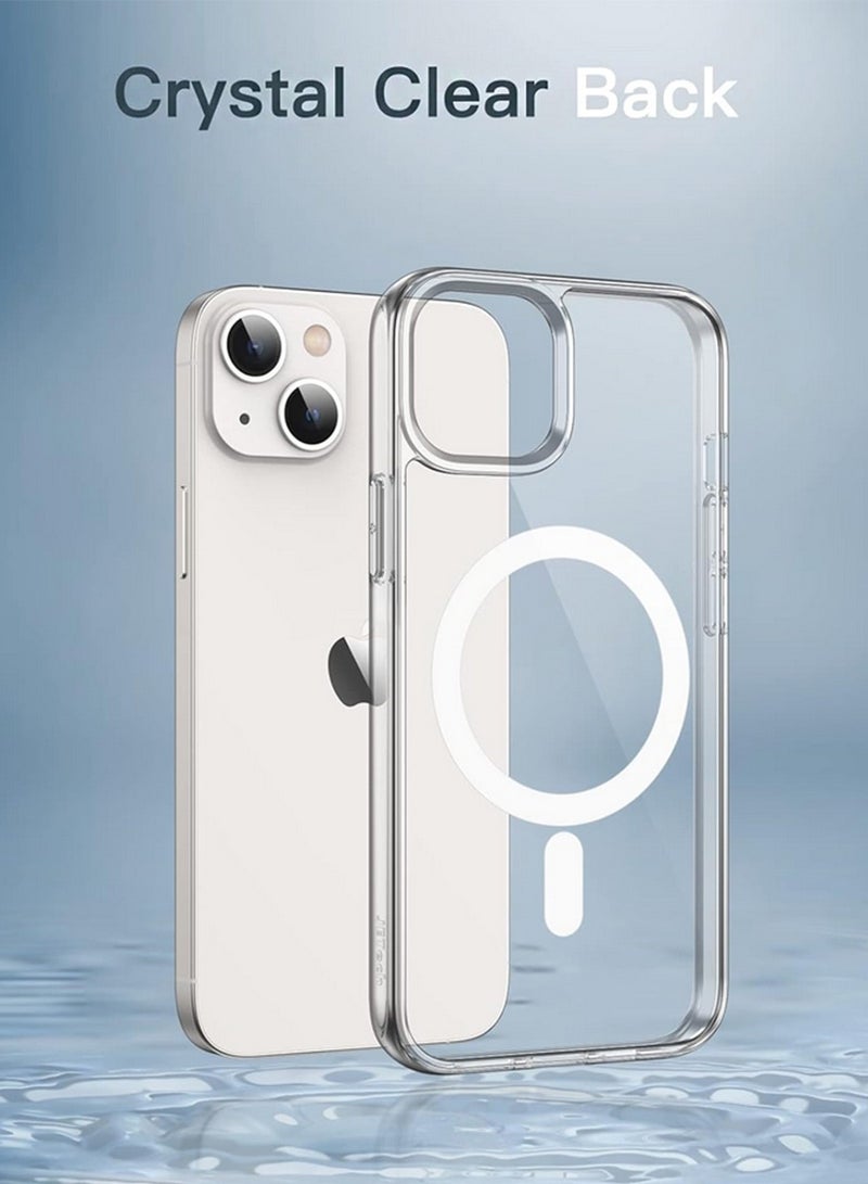 تشابي لاين  غطاء حماية شفاف لهاتف آيفون 15 بلس 5G من شابلين أبيل 2023، مقاوم للاصفرار، مقاوم للخدوش، غطاء هاتف مغناطيسي من TPU - شفاف - Image 5